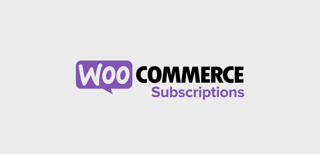 WooCommerce Subscriptions logo: sell subscriptions with WordPress using WooCommerce Subscriptions