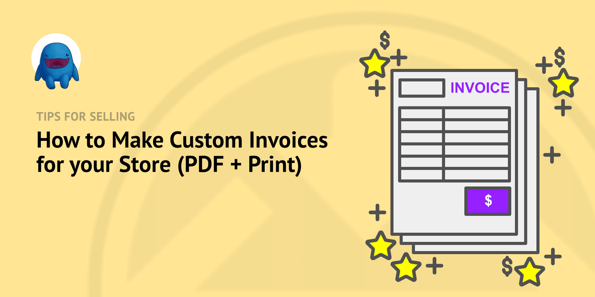 Illustration: a stack of nice-looking invoices