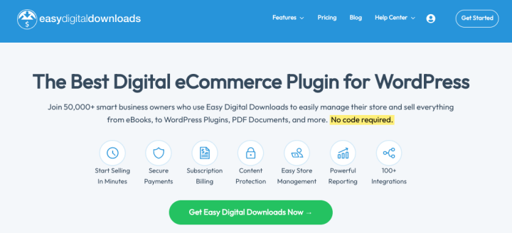 The Easy Digital Downloads one of the best credit card payment plugins. 