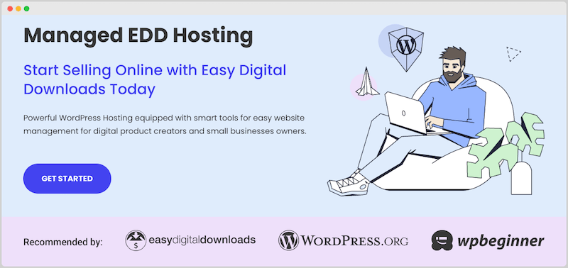 SiteGround Managed EDD Hosting website.