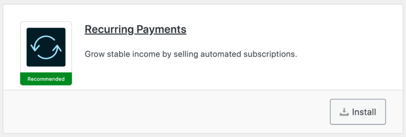The Recurring Payments extension for selling memberships online in WordPress. 